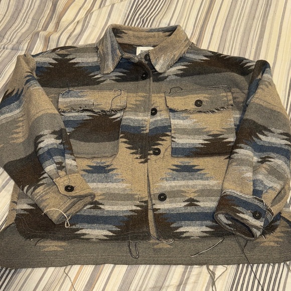 BKE Tops - BKE Earthy Tone Plaid Jacket